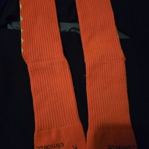 Vibrant Orange Athletic Socks